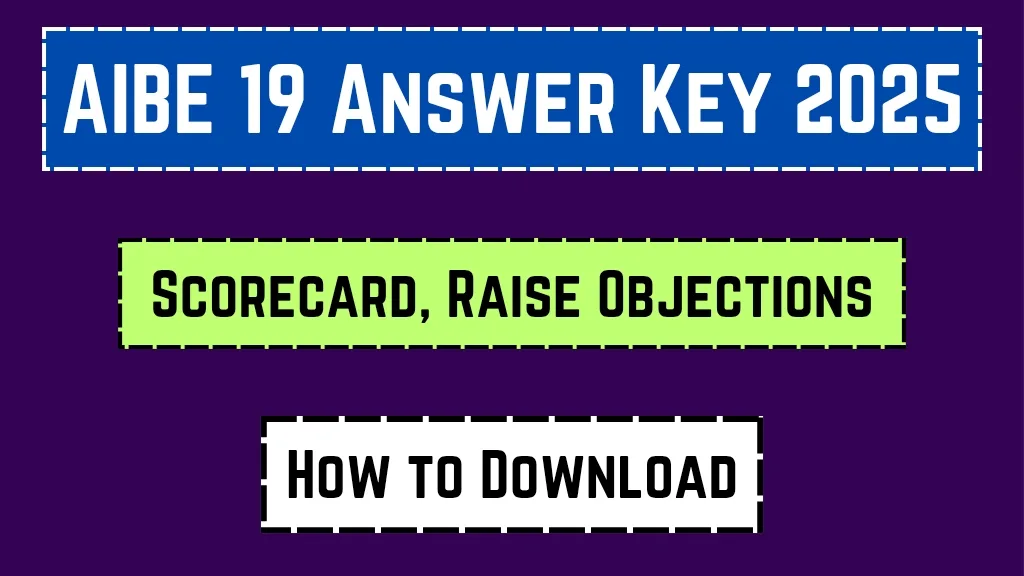 AIBE 19 Answer Key 2025.