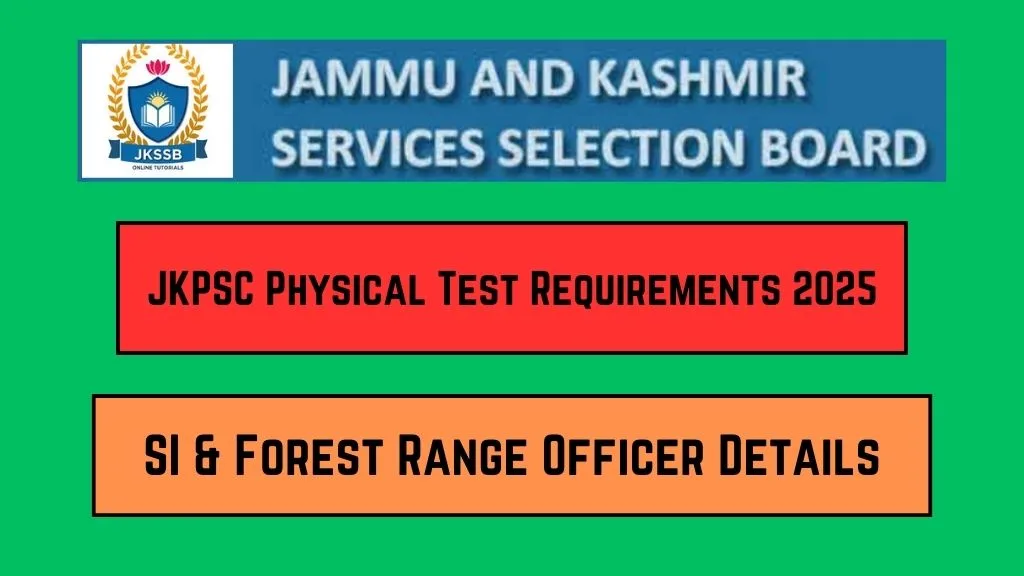JKPSC Physical Test Requirements 2025