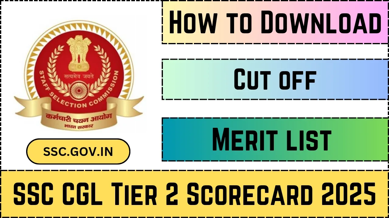 SSC CGL Tier 2 Scorecard 2025