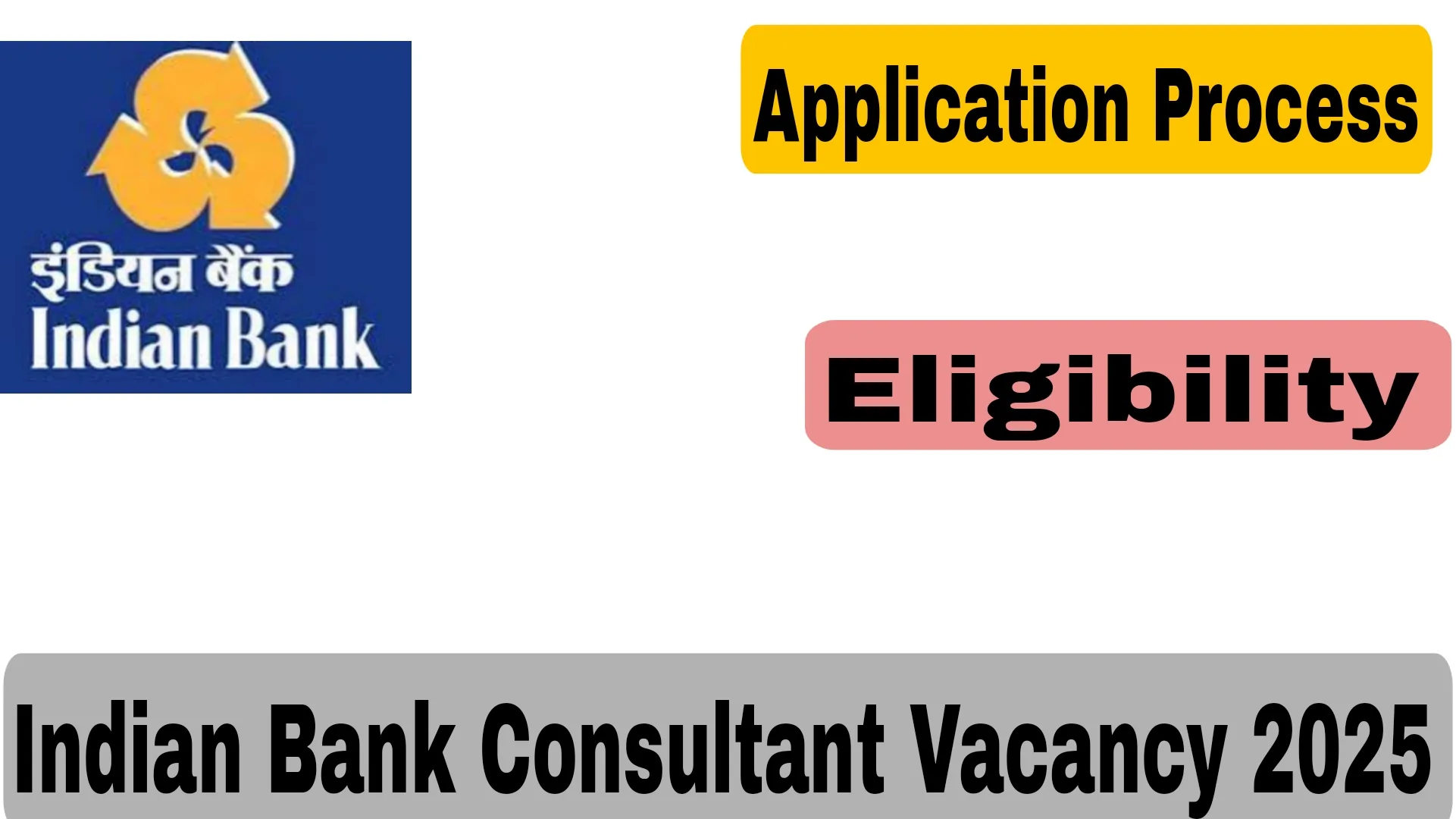 Indian Bank Consultant Vacancy 2025